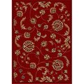 Auric 1835-2012-RED Como Rectangular Red Transitional Italy Area Rug, 7 ft. 9 in. W x 11 ft. H AU2643544